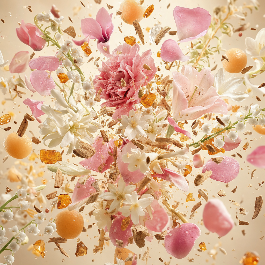 Ingredienti di IT'S A DUPE N°109: ciclamino, garofano, legni esotici, acqua di rose, giglio, tuberosa, melone, peonia d'acqua e ambra