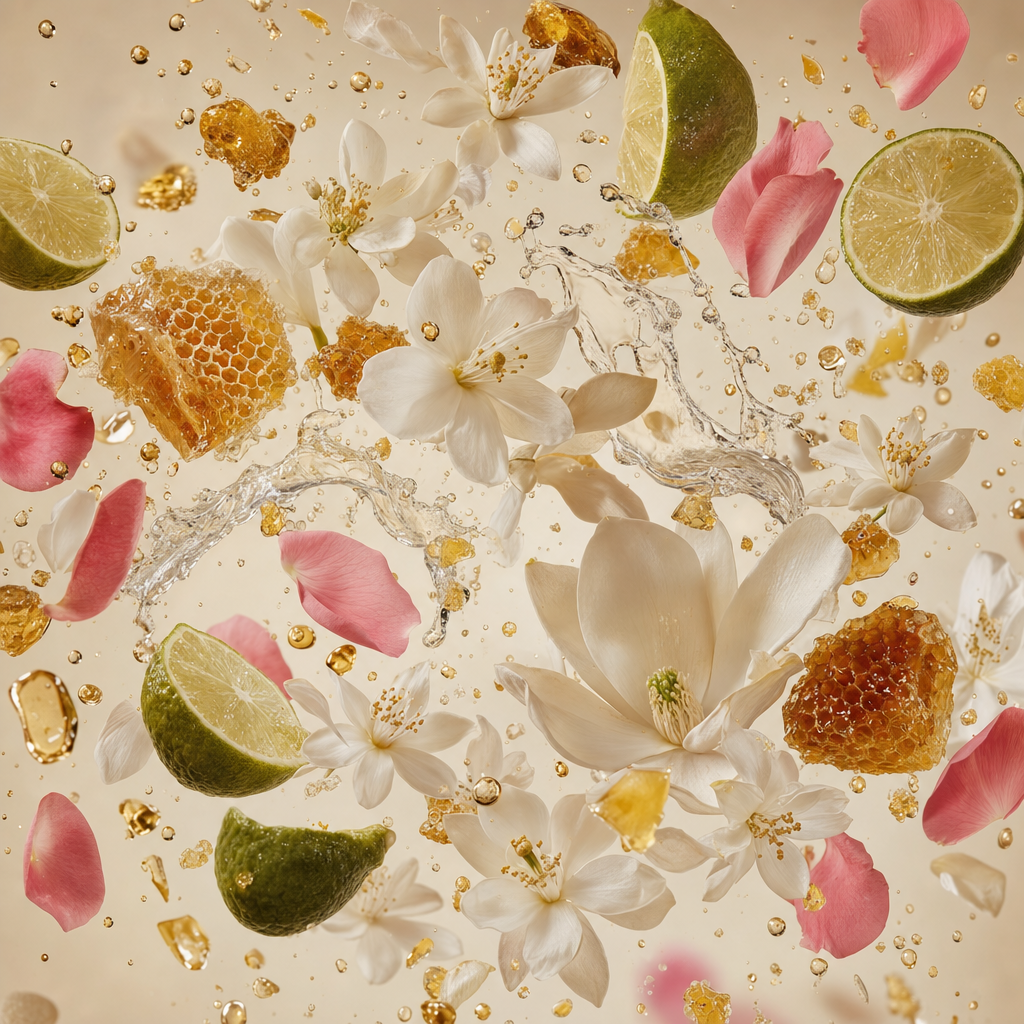 Ingredienti di IT'S A DUPE N°6247: fiori d'arancio, note acquatiche, bergamotto di Calabria, magnolia, gelsomino sambac, rosa e miele