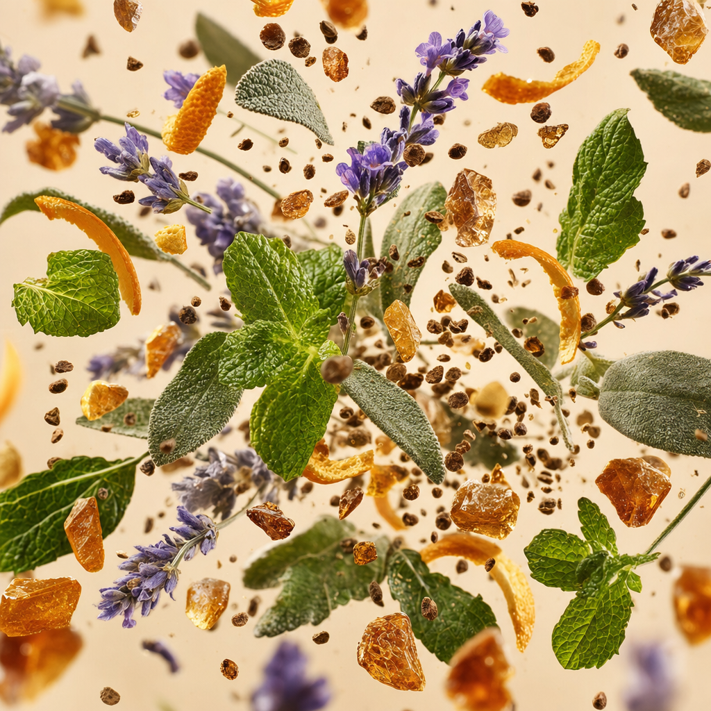 Ingredienti di IT'S A DUPE N°6058: lavanda, arancia amara, menta, salvia sclarea, muschio d'ambretta e ambroxan