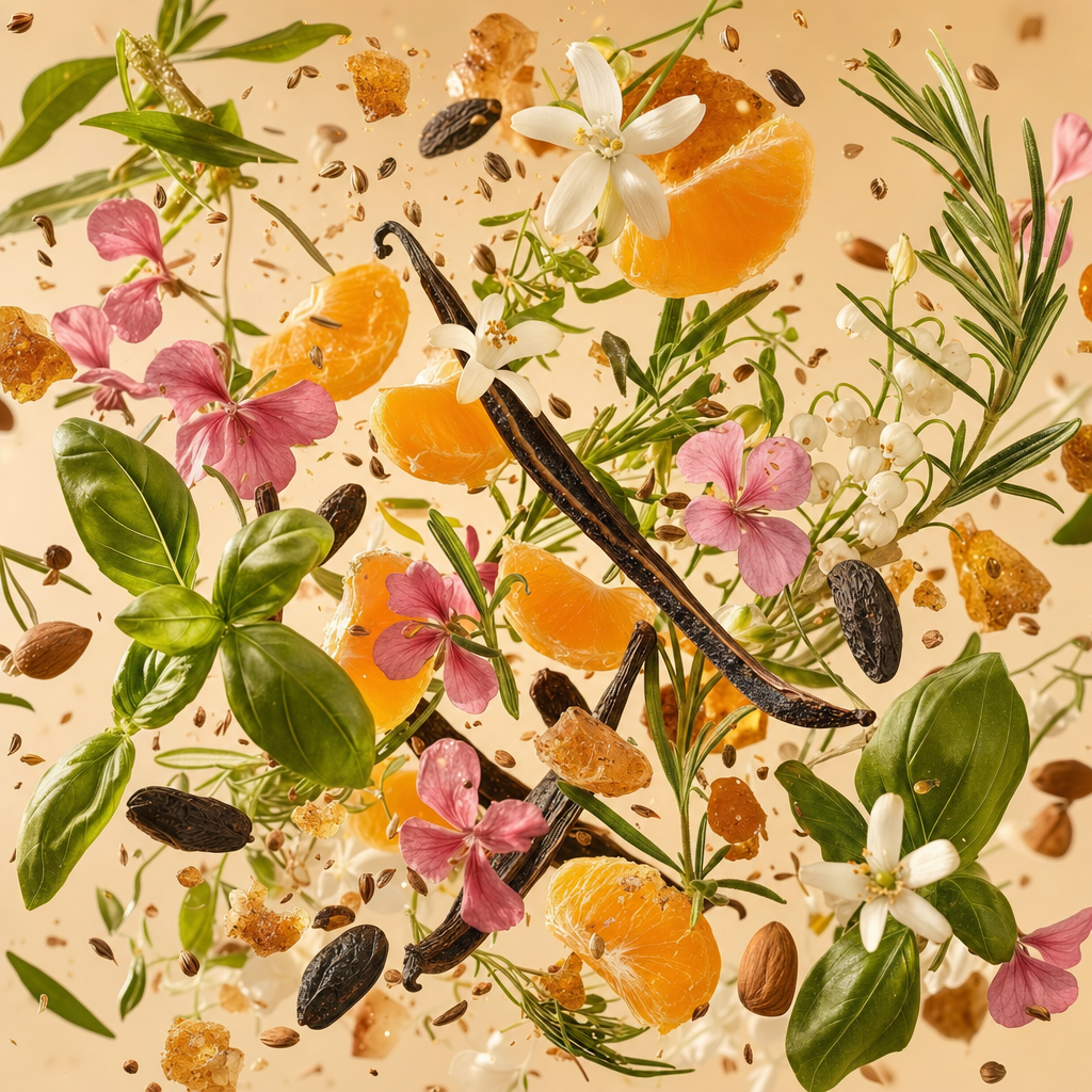 Ingredienti di IT'S A DUPE N°6056: mandarino, dragoncello, rosmarino, anice, neroli, geranio, vaniglia, mandorla e fava tonka