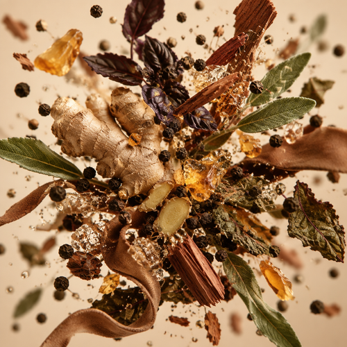 Ingredienti di IT'S A DUPE N°037: zenzero, pepe, basilico nero, salvia, cedro, ambra e camoscio