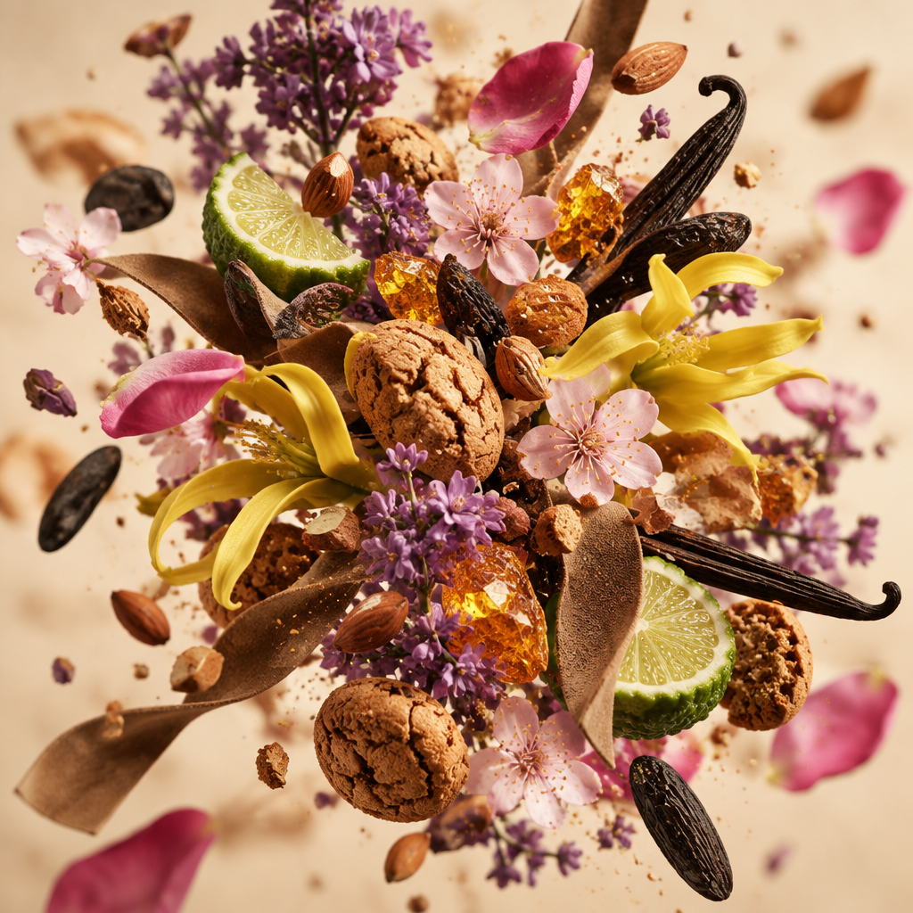Ingredienti di IT'S A DUPE N°7078: eliotropio, bergamotto, amaretto, fiori di ciliegio, ylang-ylang, rosa, vaniglia e fava tonka