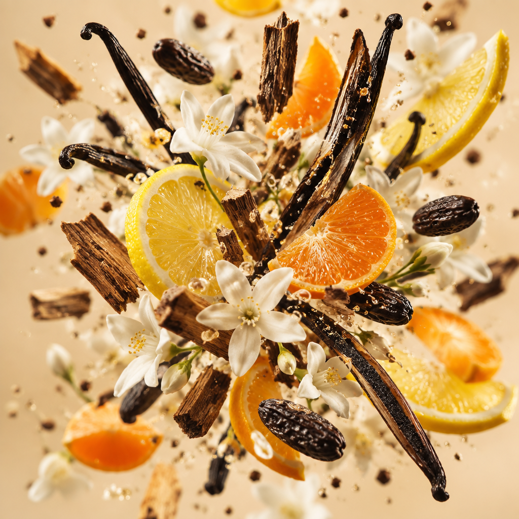 Ingredienti di IT'S A DUPE N°7074: limone, mandarino, legno di guaiaco, fava tonka, vaniglia e gelsomino