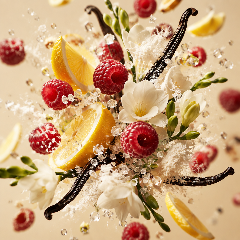 Ingredienti di IT'S A DUPE N°6168: zucchero, limone, lampone, fresia, vaniglia e muschio