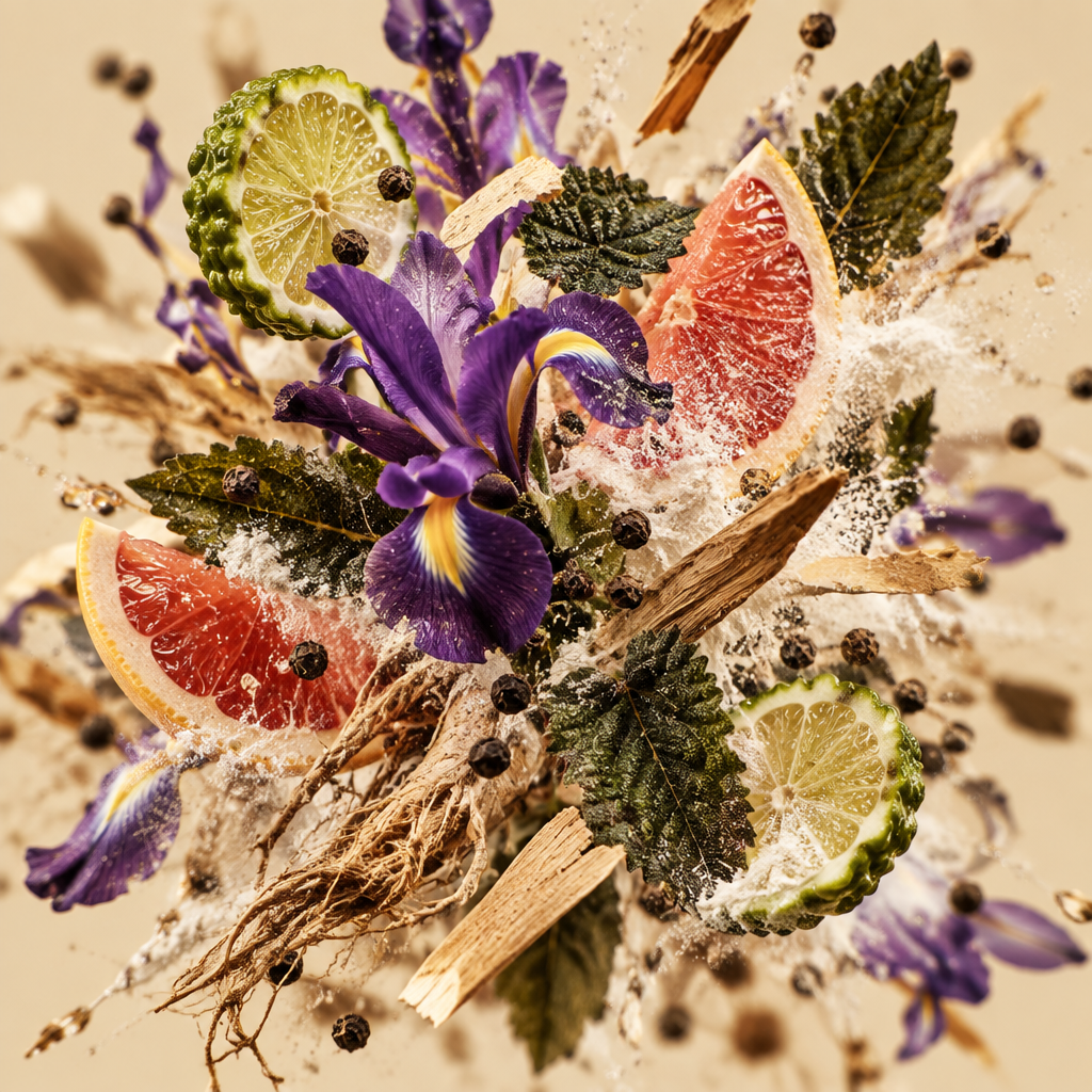 Ingredienti di IT'S A DUPE N°6114: bergamotto, pompelmo, iris, pepe, patchouli, vetiver e muschio bianco