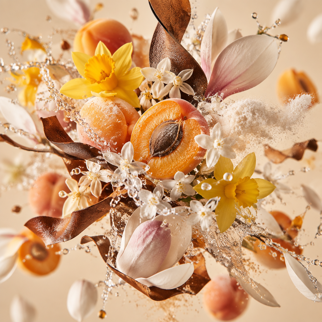 Ingredienti di IT'S A DUPE N°6115: albicocca, note acquatiche, narciso, magnolia, gelsomino, cuoio e muschio