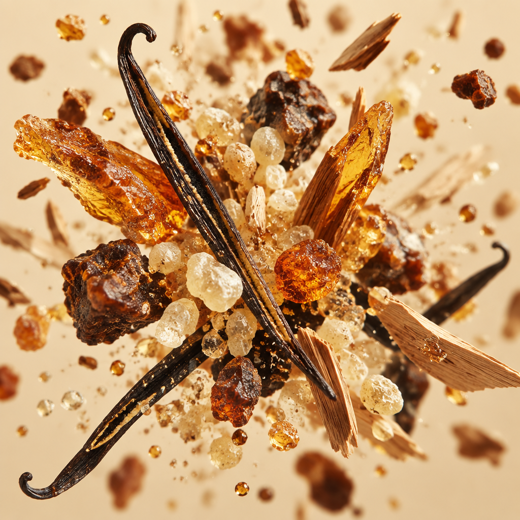Ingredienti di IT'S A DUPE N°906: ambra, incenso, vaniglia, olibano, labdano e note legnose