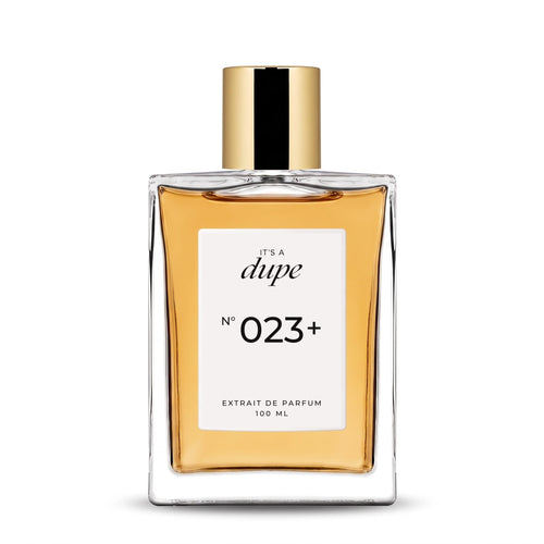 IT'S A DUPE N°023+ Extrait de Parfum 100 ml, flacone in vetro con tappo dorato