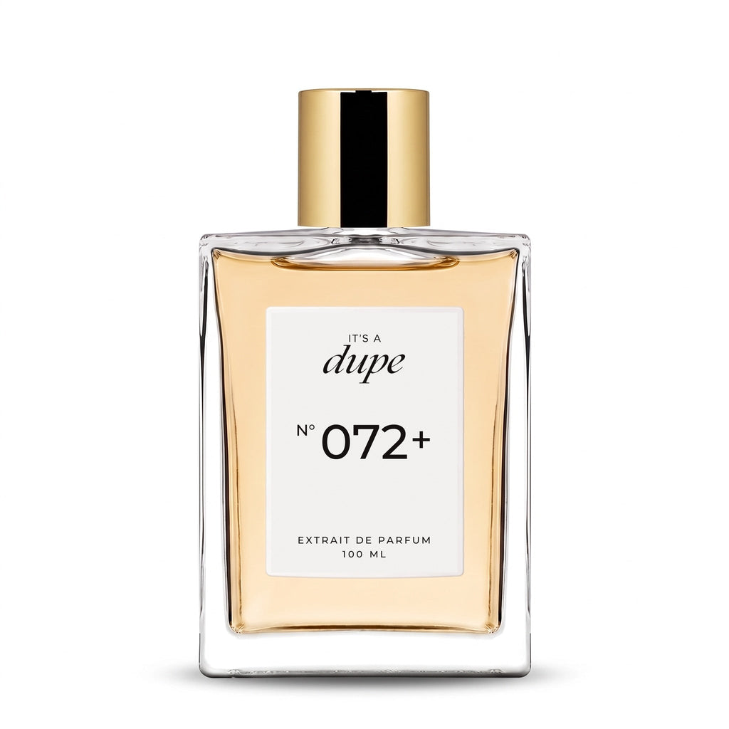 IT'S A DUPE N°072+ Extrait de Parfum 100 ml, flacone in vetro con tappo dorato