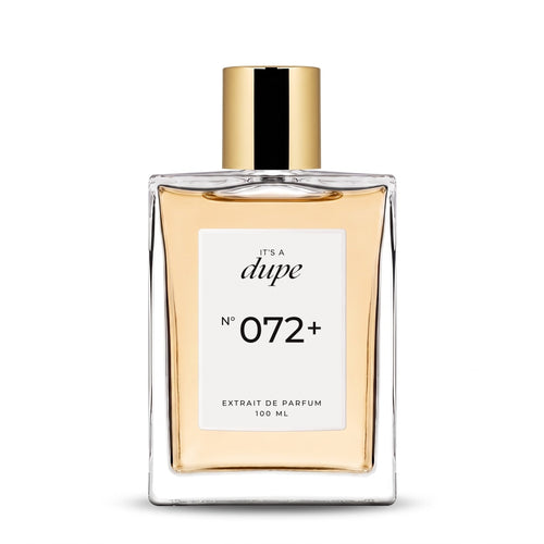 IT'S A DUPE N°072+ Extrait de Parfum 100 ml, flacone in vetro con tappo dorato