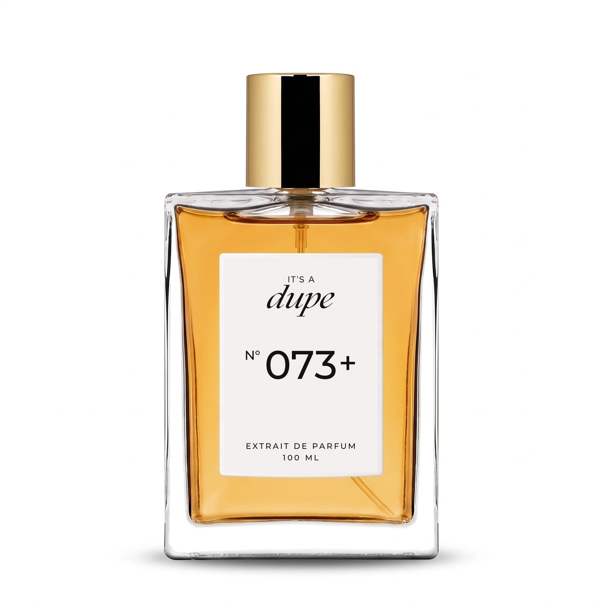 IT'S A DUPE N°073+ Extrait de Parfum 100 ml, flacone in vetro con tappo dorato