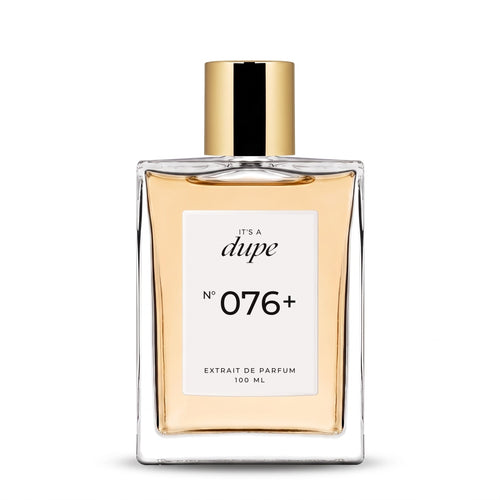 IT'S A DUPE N°076+ Extrait de Parfum 100 ml, flacone in vetro con tappo dorato