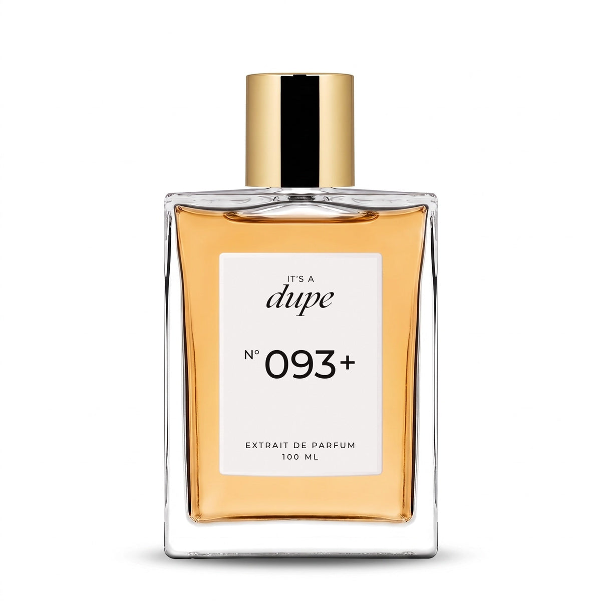 IT'S A DUPE N°093+ Extrait de Parfum 100 ml, flacone in vetro con tappo dorato