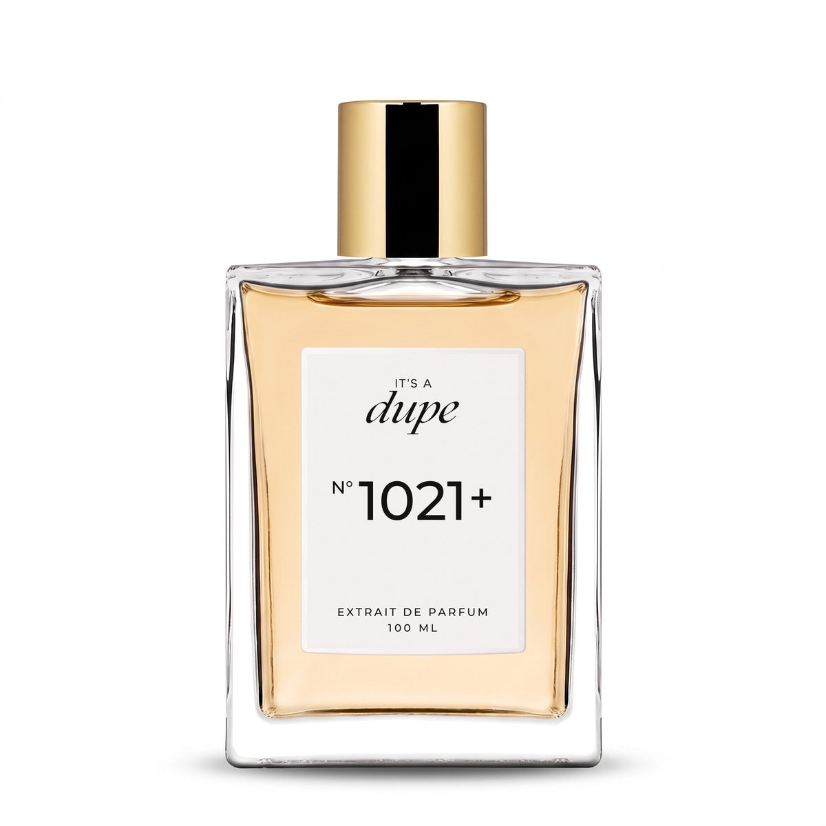 IT'S A DUPE N°1021+ Extrait de Parfum 100 ml, flacone in vetro con tappo dorato