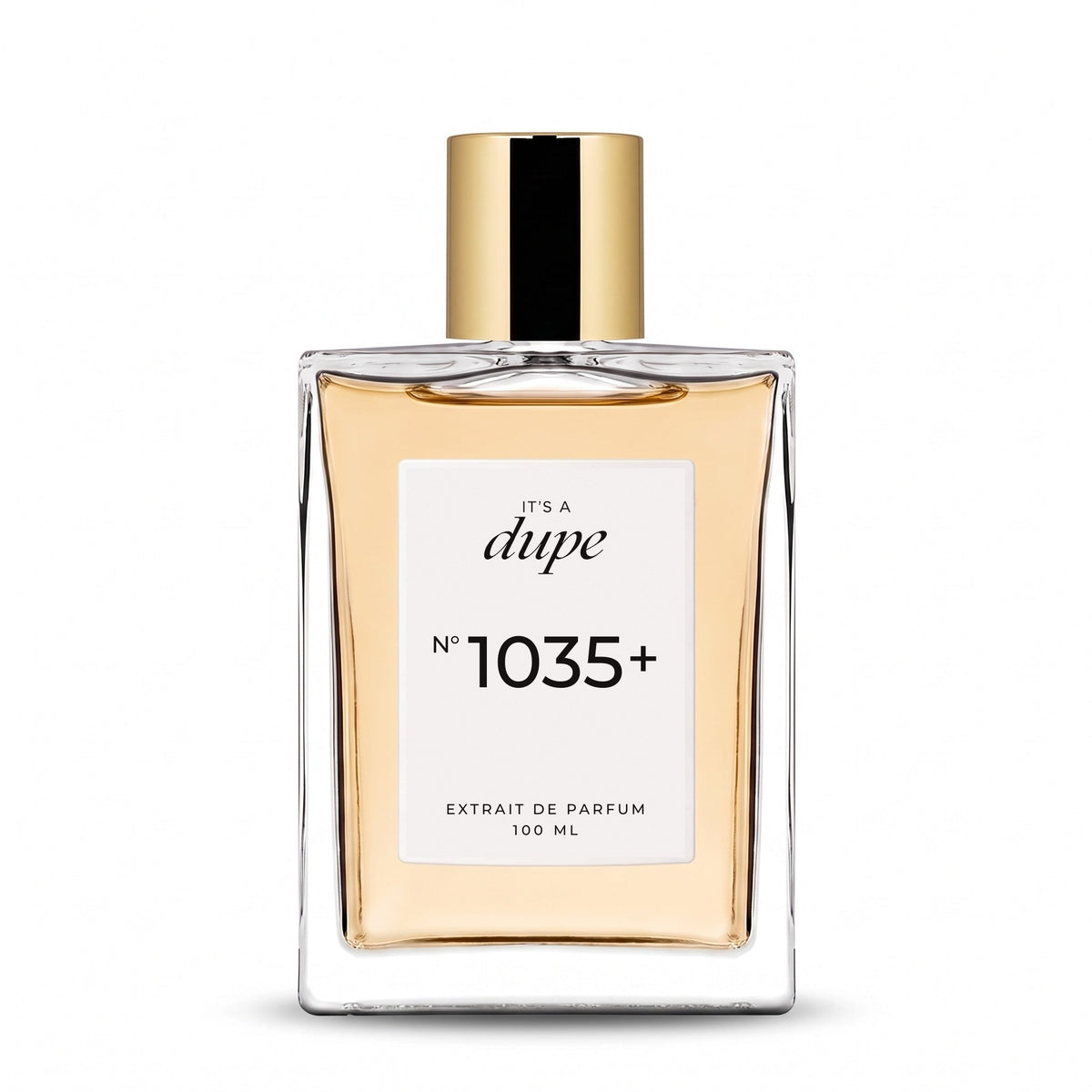 IT'S A DUPE N°1035+ Extrait de Parfum 100 ml, flacone in vetro con tappo dorato