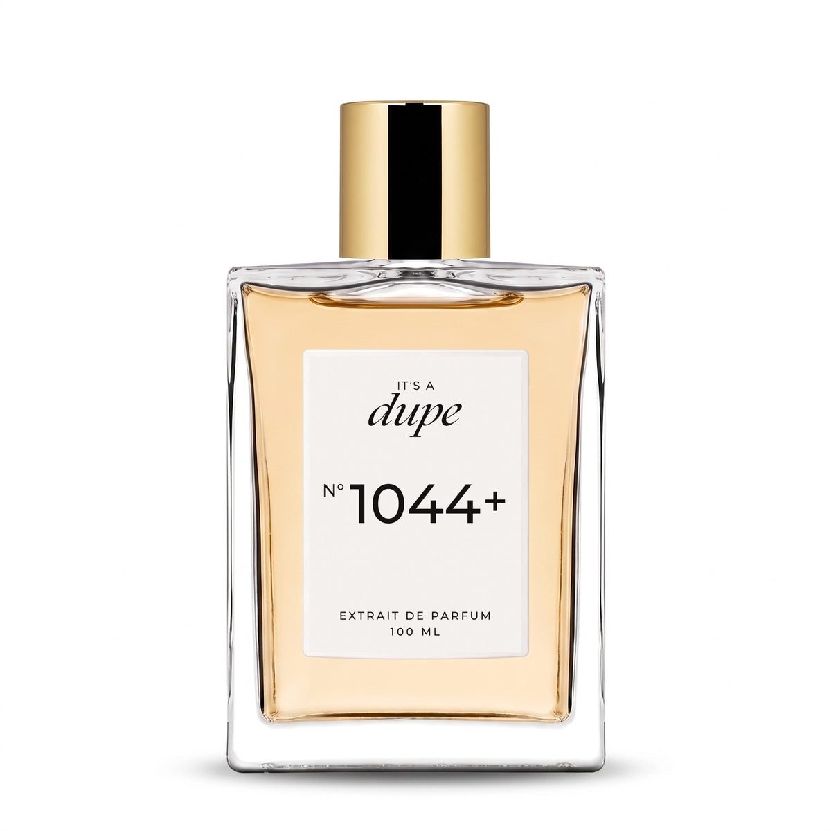 IT'S A DUPE N°1044+ Extrait de Parfum 100 ml, flacone in vetro con tappo dorato