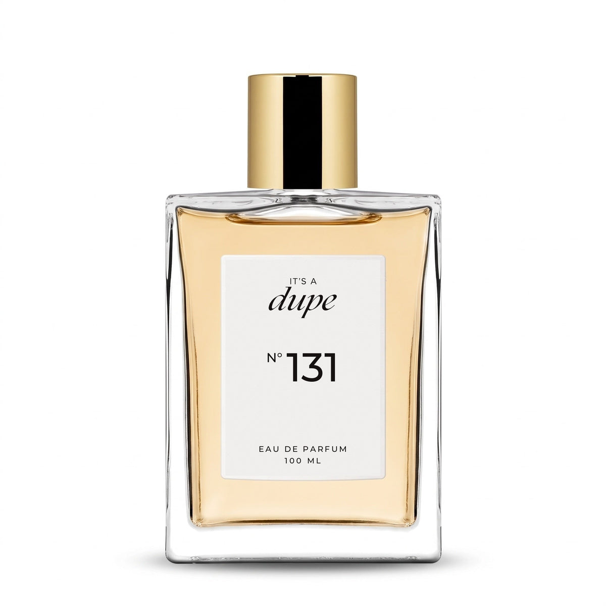 IT'S A DUPE N°131 Eau de Parfum 100 ml, flacone in vetro con tappo dorato