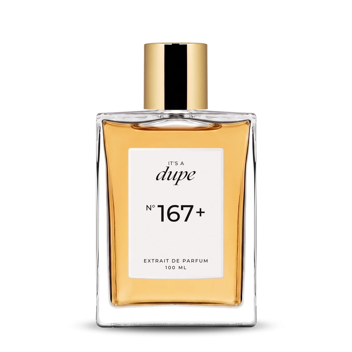 IT'S A DUPE N°167+ Extrait de Parfum 100 ml, flacone in vetro con tappo dorato