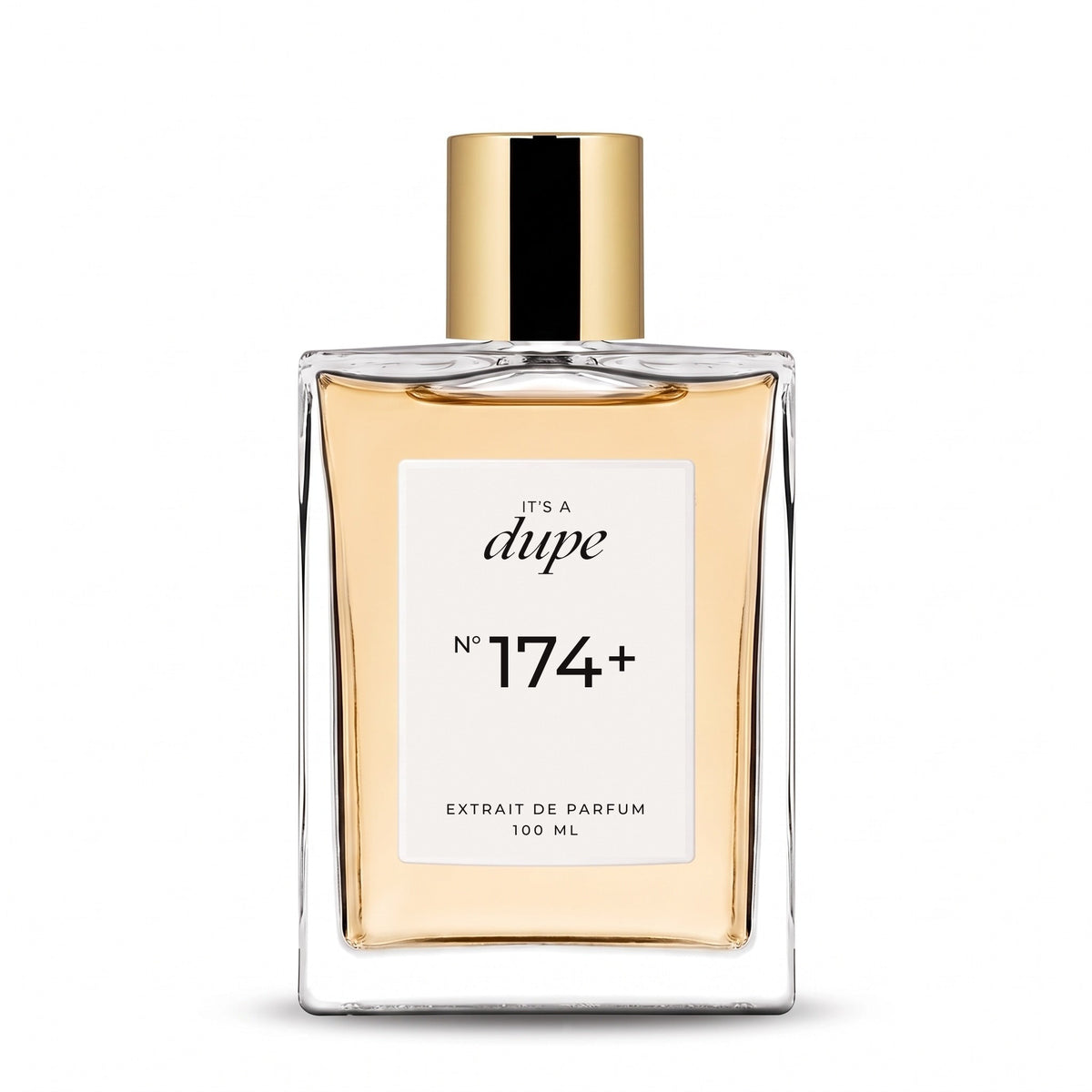 IT'S A DUPE N°174+ Extrait de Parfum 100 ml, flacone in vetro con tappo dorato