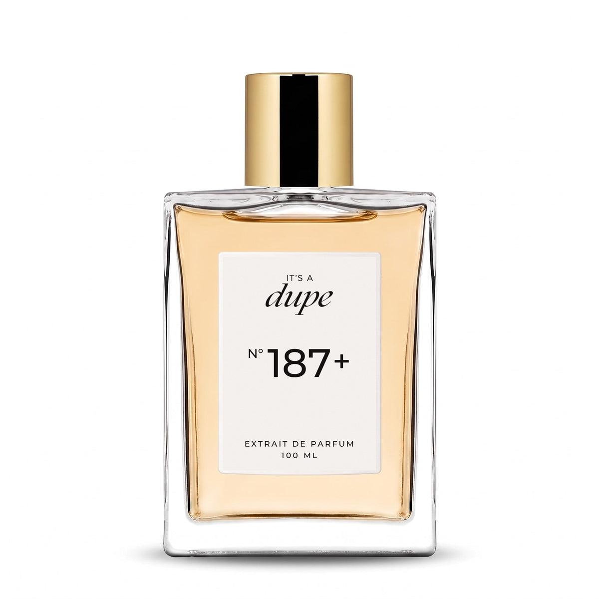 IT'S A DUPE N°187+ Extrait de Parfum 100 ml, flacone in vetro con tappo dorato