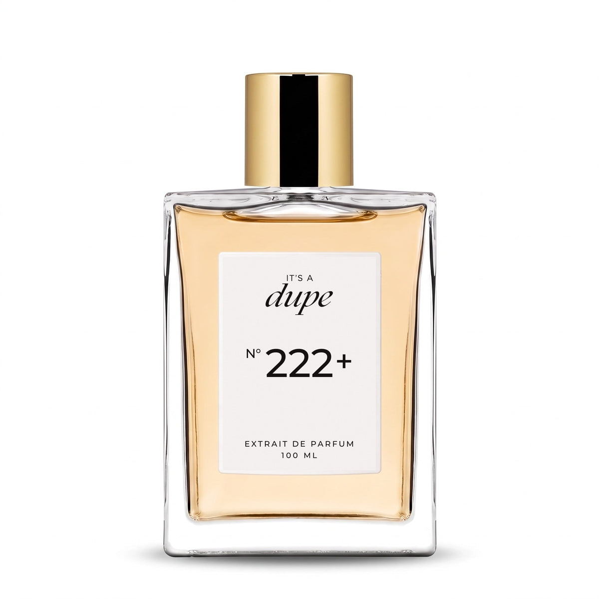 IT'S A DUPE N°222+ Extrait de Parfum 100 ml, flacone in vetro con tappo dorato