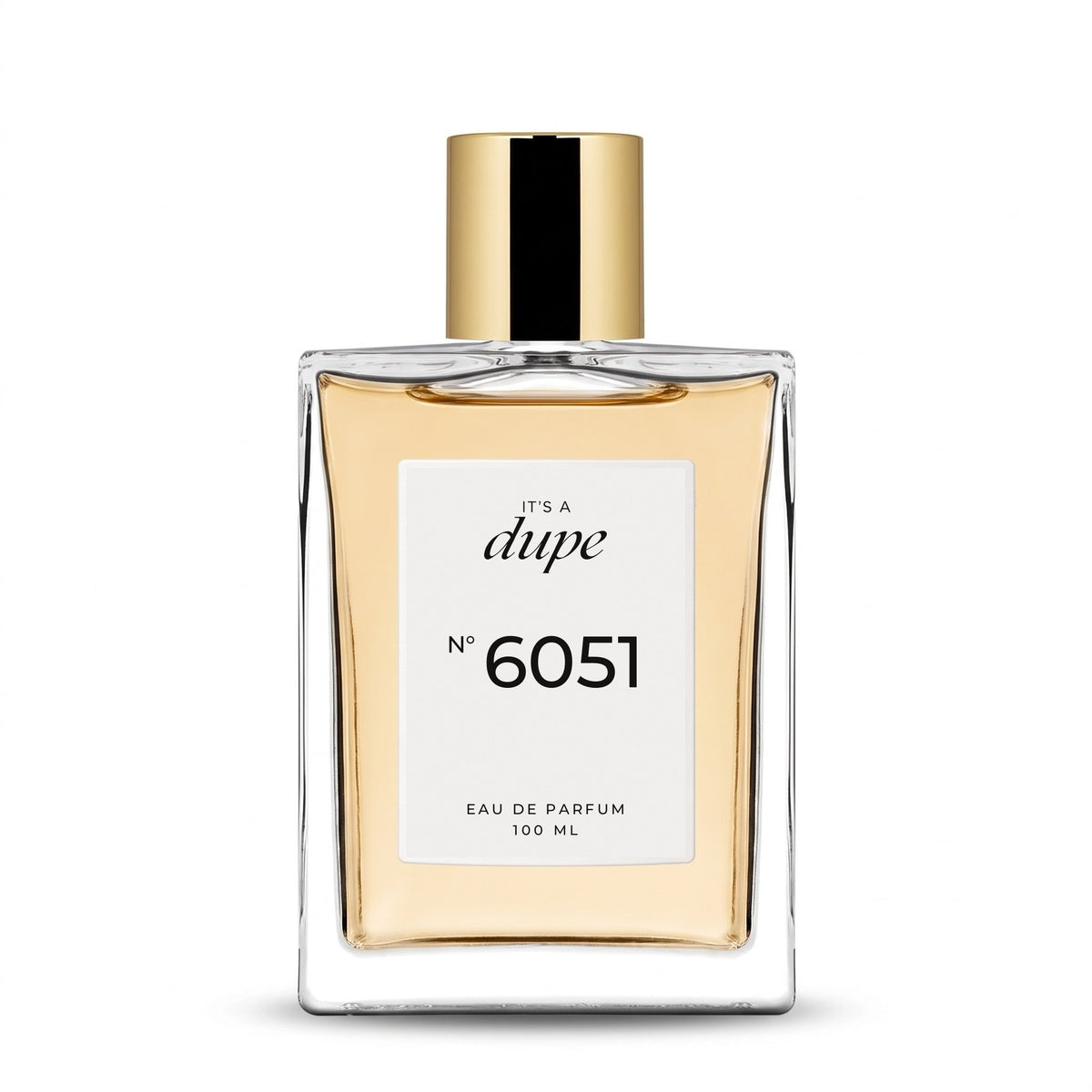 IT'S A DUPE N°6051 Eau de Parfum 100 ml, flacone in vetro con tappo dorato