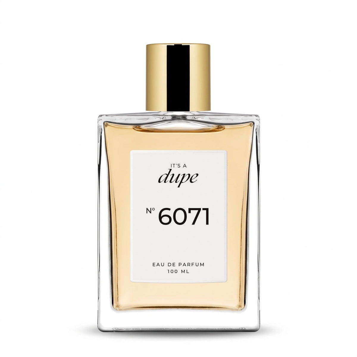 IT'S A DUPE N°6071 Eau de Parfum 100 ml, flacone in vetro con tappo dorato