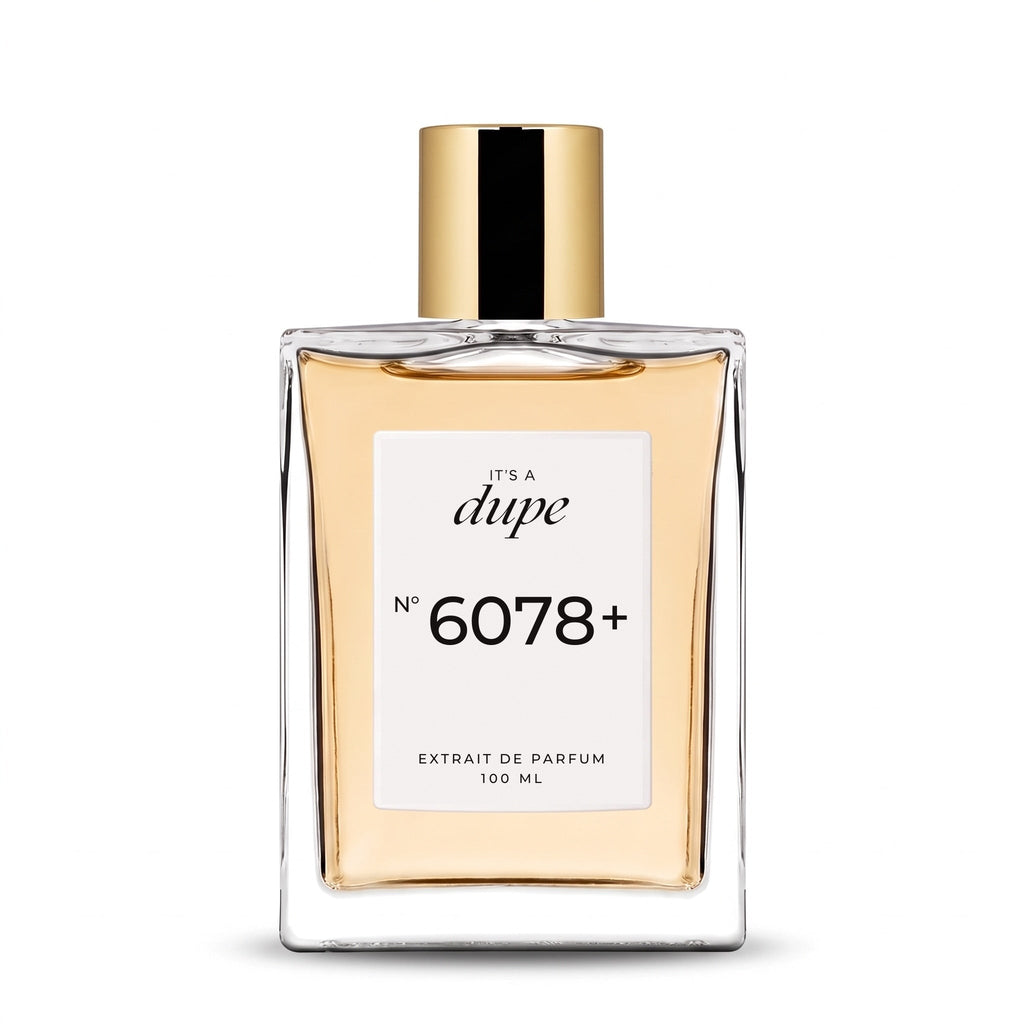 IT'S A DUPE N°6078+ Extrait de Parfum 100 ml, flacone in vetro con tappo dorato
