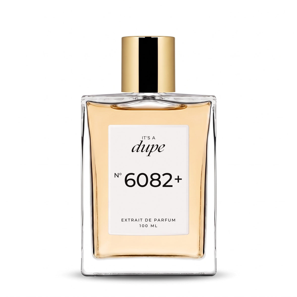 IT'S A DUPE N°6082+ Extrait de Parfum 100 ml, flacone in vetro con tappo dorato