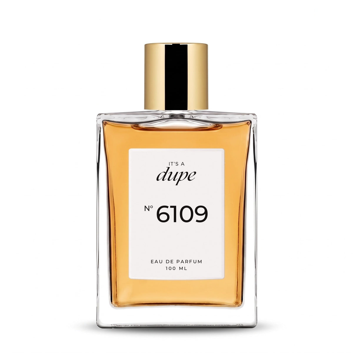 IT'S A DUPE N°6109 Eau de Parfum 100 ml, flacone in vetro con tappo dorato
