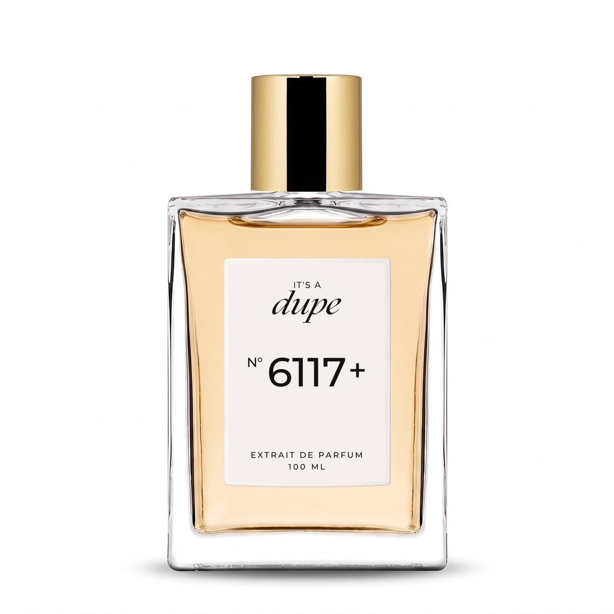 IT'S A DUPE N°6117+ Extrait de Parfum 100 ml, flacone in vetro con tappo dorato