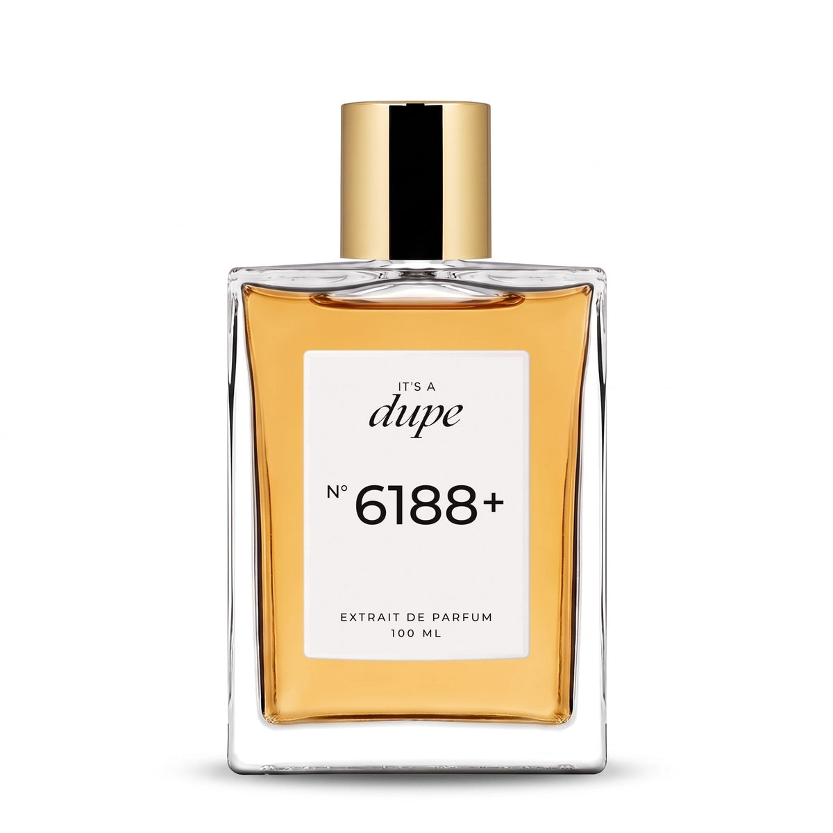 IT'S A DUPE N°6188+ Extrait de Parfum 100 ml, flacone in vetro con tappo dorato