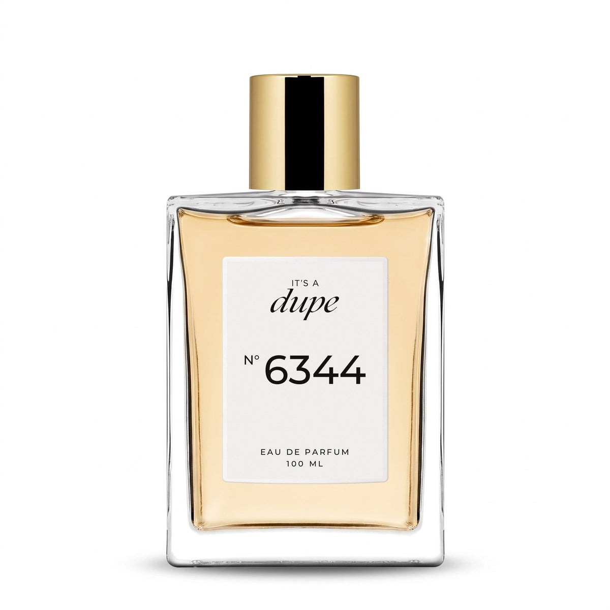 IT'S A DUPE N°6344 Eau de Parfum 100 ml, flacone in vetro con tappo dorato