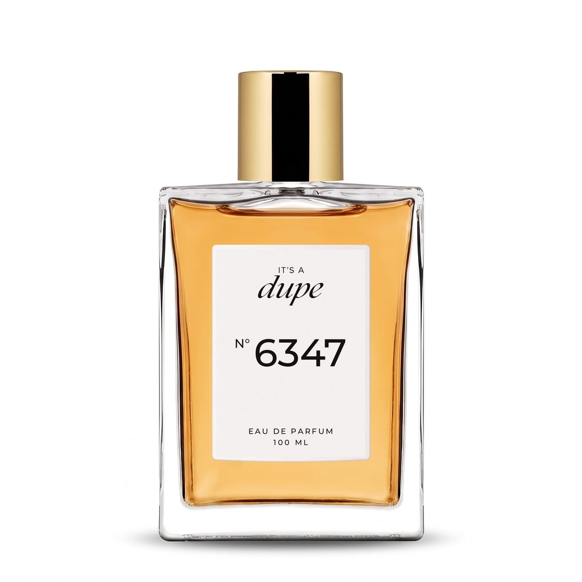 IT'S A DUPE N°6347 Eau de Parfum 100 ml, flacone in vetro con tappo dorato