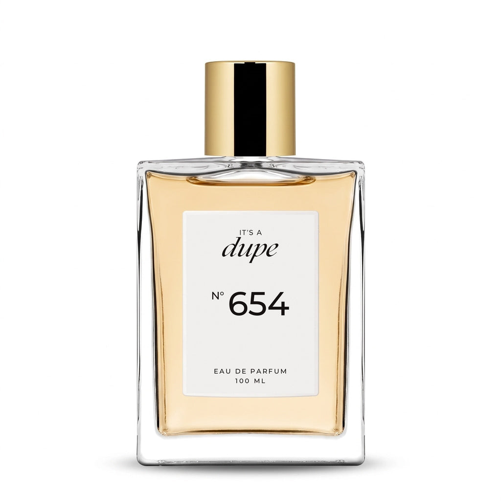 IT'S A DUPE N°654 Eau de Parfum 100 ml, flacone in vetro con tappo dorato