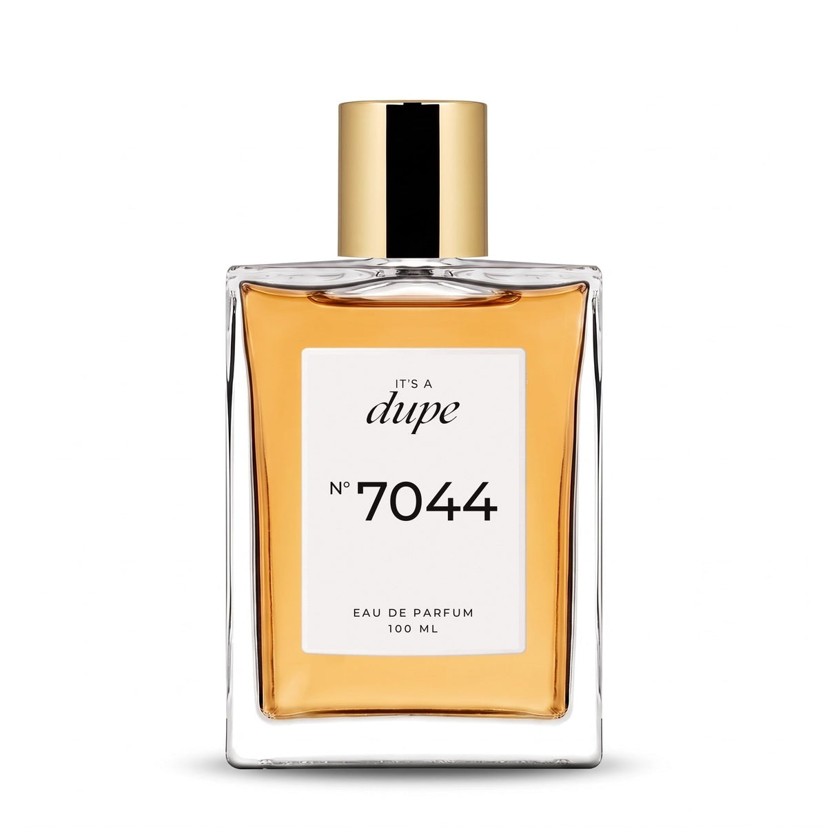 IT'S A DUPE N°7044 Eau de Parfum 100 ml, flacone in vetro con tappo dorato