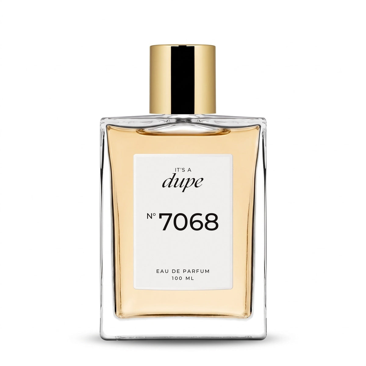 IT'S A DUPE N°7068 Eau de Parfum 100 ml, flacone in vetro con tappo dorato
