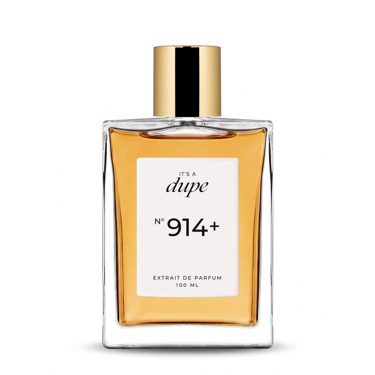 IT'S A DUPE N°914+ Extrait de Parfum 100 ml, flacone in vetro con tappo dorato